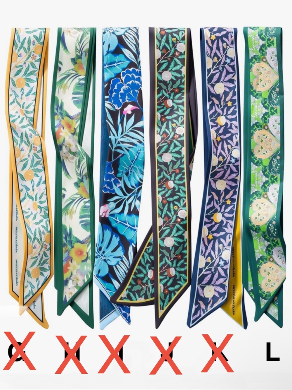Assorted Bag Scarves - Pick 3
